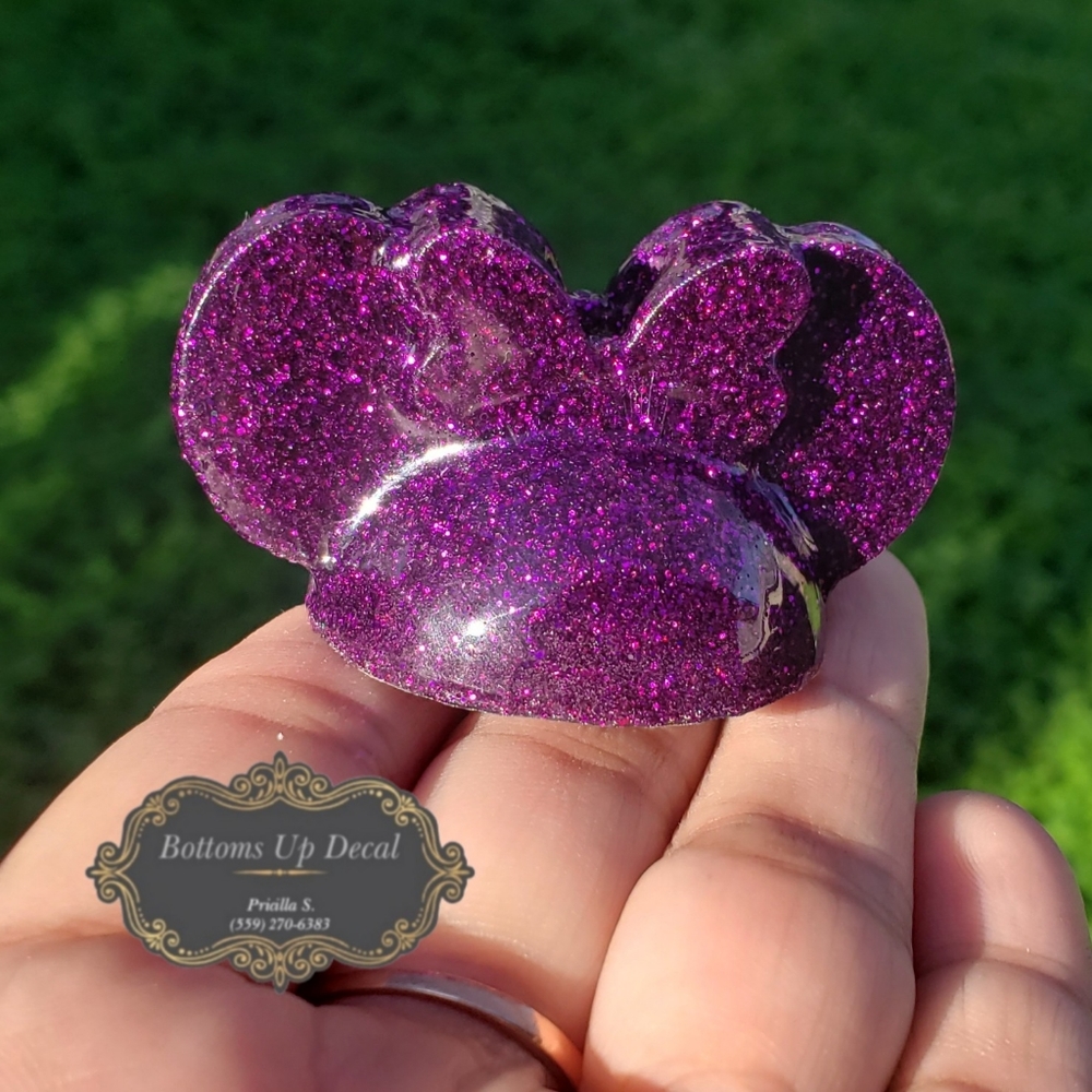 Minnie mouse straw toppers